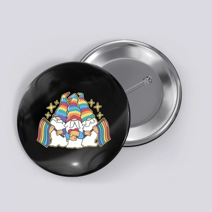 Gnomes Pride Month LGBTQ Button