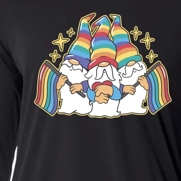 Gnomes Pride Month LGBTQ Cooling Performance Long Sleeve Crew