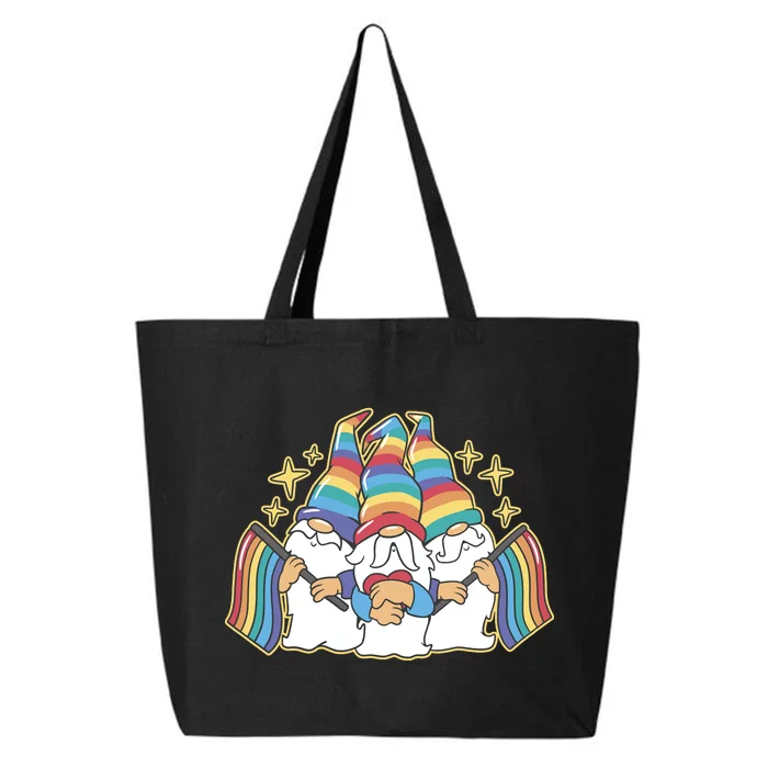 Gnomes Pride Month LGBTQ 25L Jumbo Tote