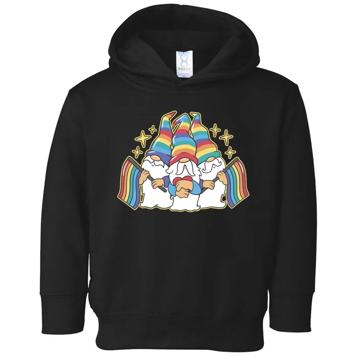 Gnomes Pride Month LGBTQ Toddler Hoodie