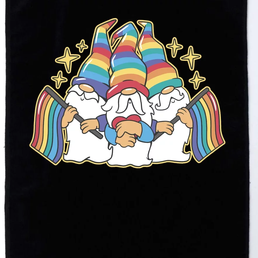 Gnomes Pride Month LGBTQ Platinum Collection Golf Towel