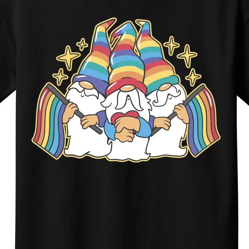 Gnomes Pride Month LGBTQ Kids T-Shirt