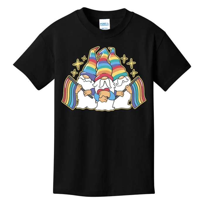 Gnomes Pride Month LGBTQ Kids T-Shirt