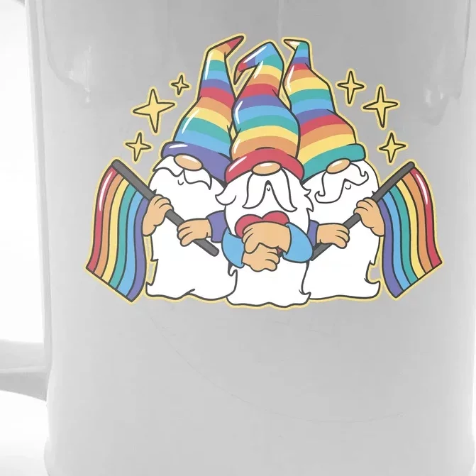 Gnomes Pride Month LGBTQ Front & Back Beer Stein