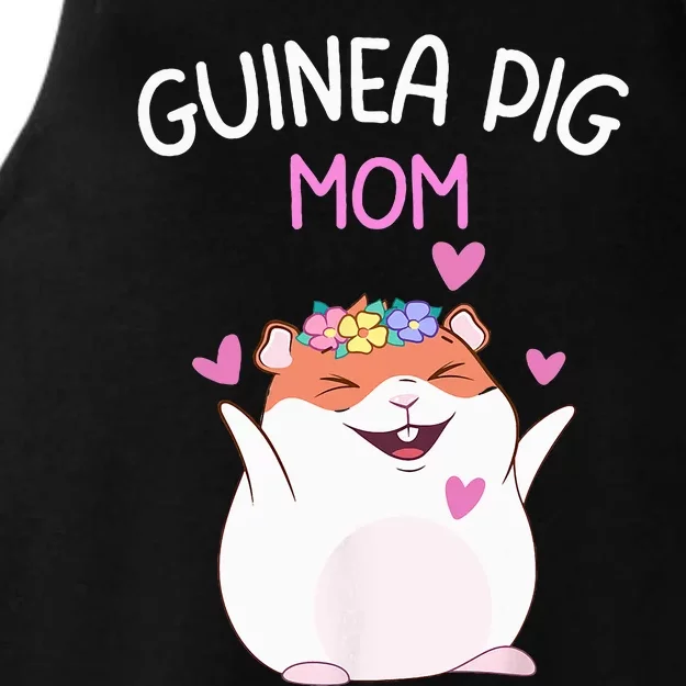 Guinea Pig Mom Cute Mother's Day  Guinea Pig Mom Ladies Tri-Blend Wicking Tank