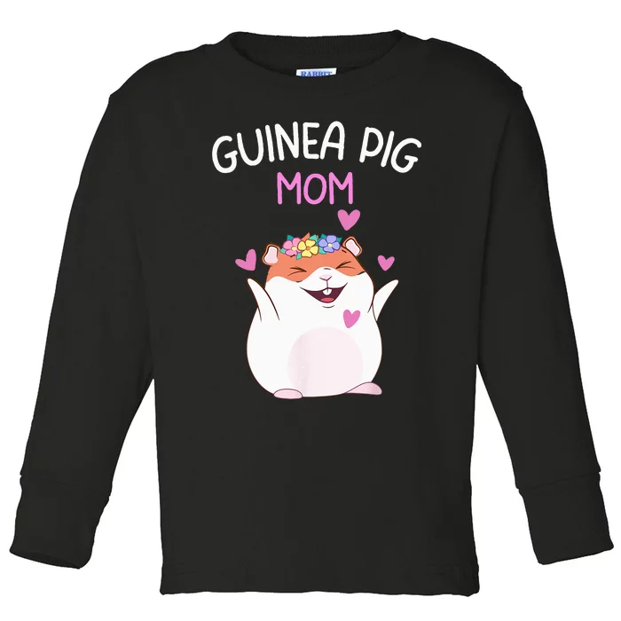 Guinea Pig Mom Cute Mother's Day  Guinea Pig Mom Toddler Long Sleeve Shirt