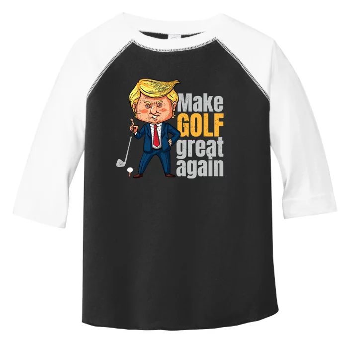 Golfing Protrump Make Golf Great Again Toddler Fine Jersey T-Shirt