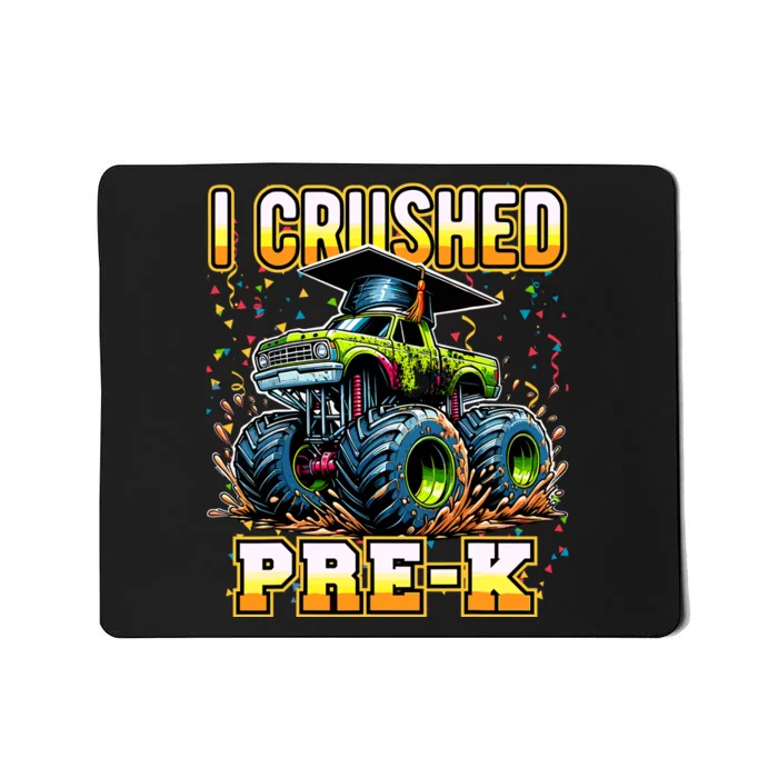 Graduation Prek Monster Truck Boy I Crushed Preschool Grad Mousepad