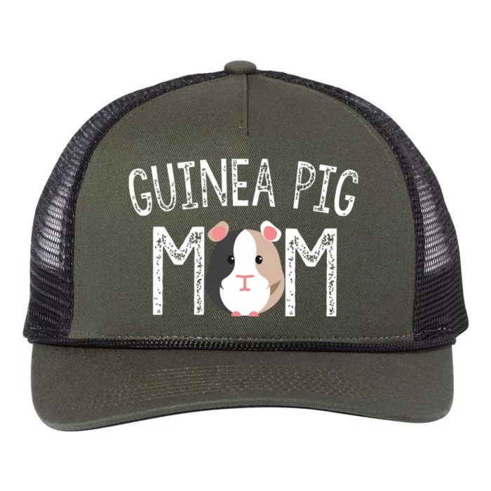 Guinea Pig Mom Guinea Pig Lover Gifts Mama Mother Retro Rope Trucker Hat Cap