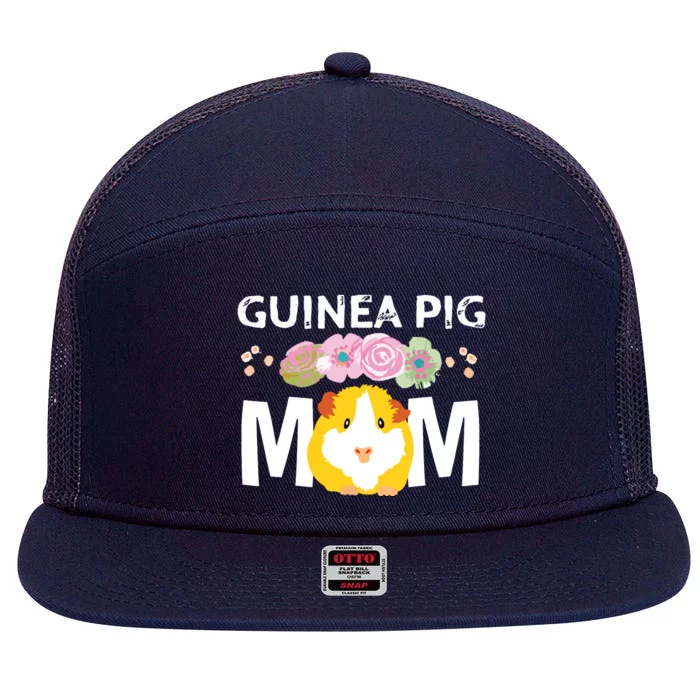 Guinea Pig Mom Shirts Cavy Women Girl Clothes Mothers Day 7 Panel Mesh Trucker Snapback Hat