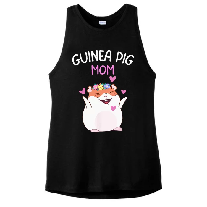 Guinea Pig Mom Cute Mothers Day Women Girls Guinea Pig Mom Ladies Tri-Blend Wicking Tank