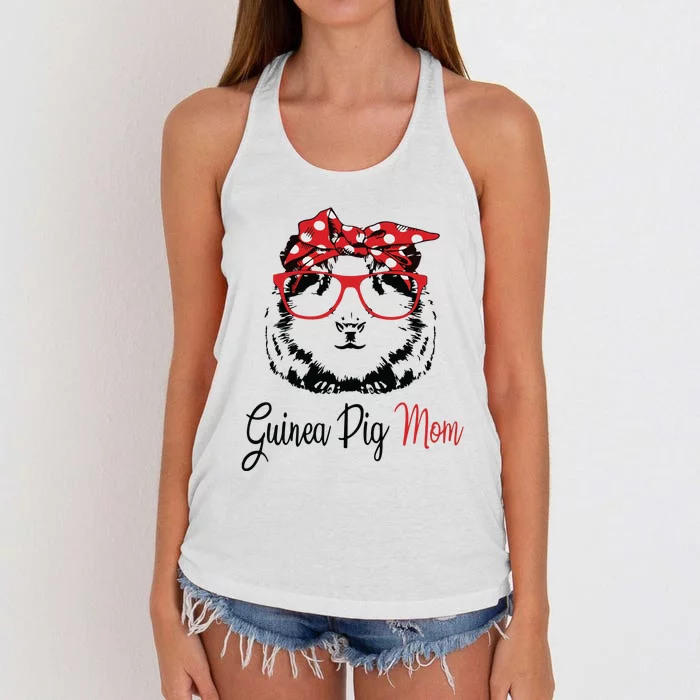 Guinea Pig Mom Women's Knotted Racerback Tank