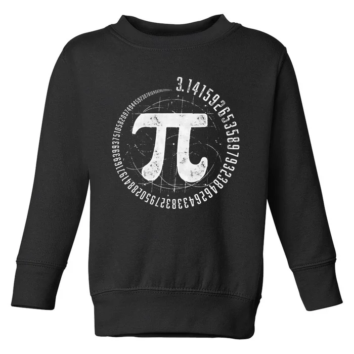 Geometry Pi Math Science STEM 3.14 Pi Day Toddler Sweatshirt