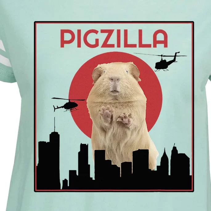 Guinea Pig Novelty Pigzilla Enza Ladies Jersey Football T-Shirt