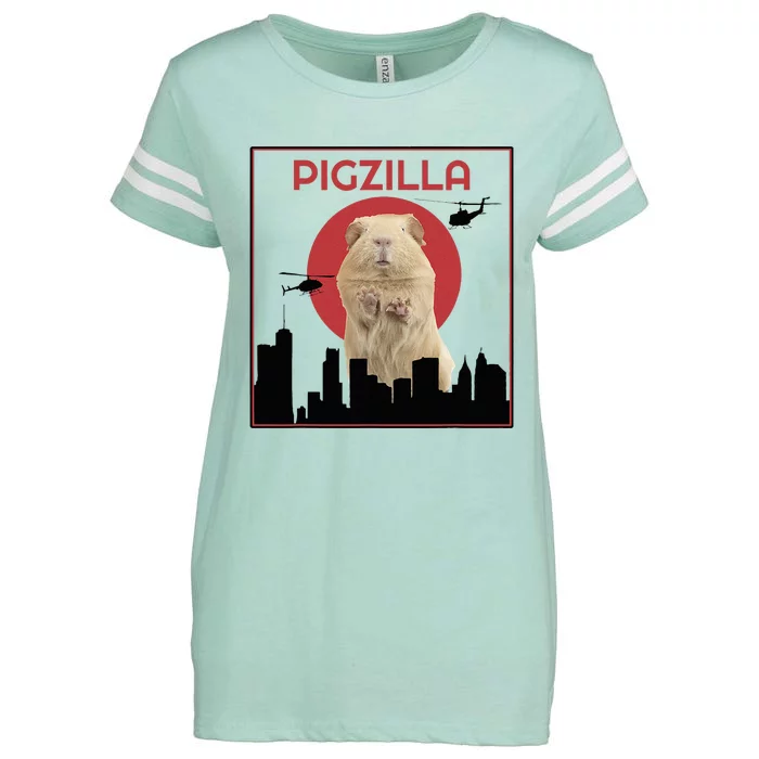 Guinea Pig Novelty Pigzilla Enza Ladies Jersey Football T-Shirt