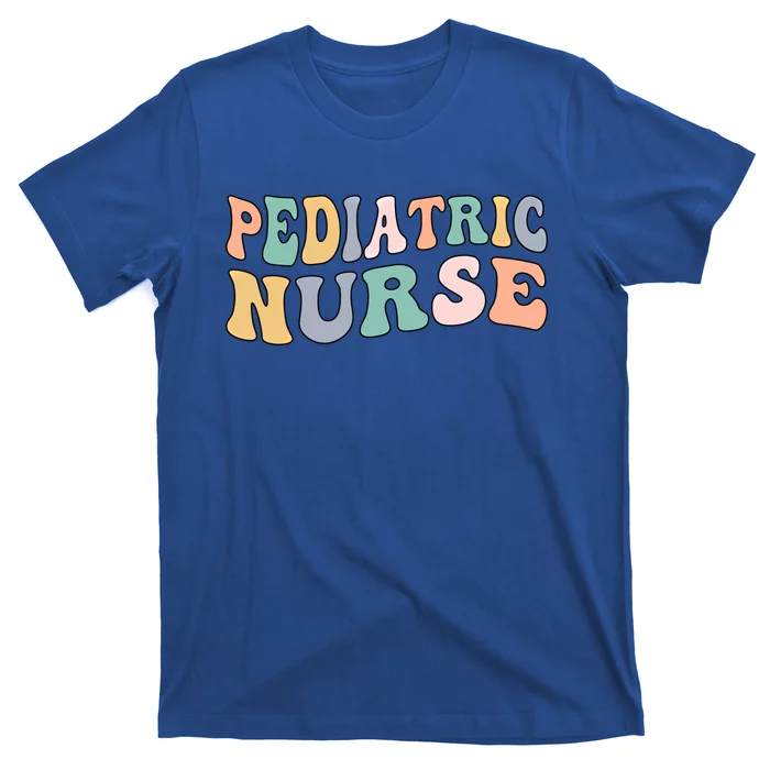 Groovy Pediatric Nurse Pediatric Nursing Cool Gift T-Shirt