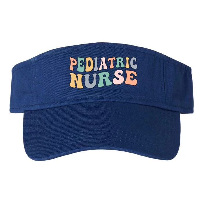 Groovy Pediatric Nurse Pediatric Nursing Cool Gift Valucap Bio-Washed Visor