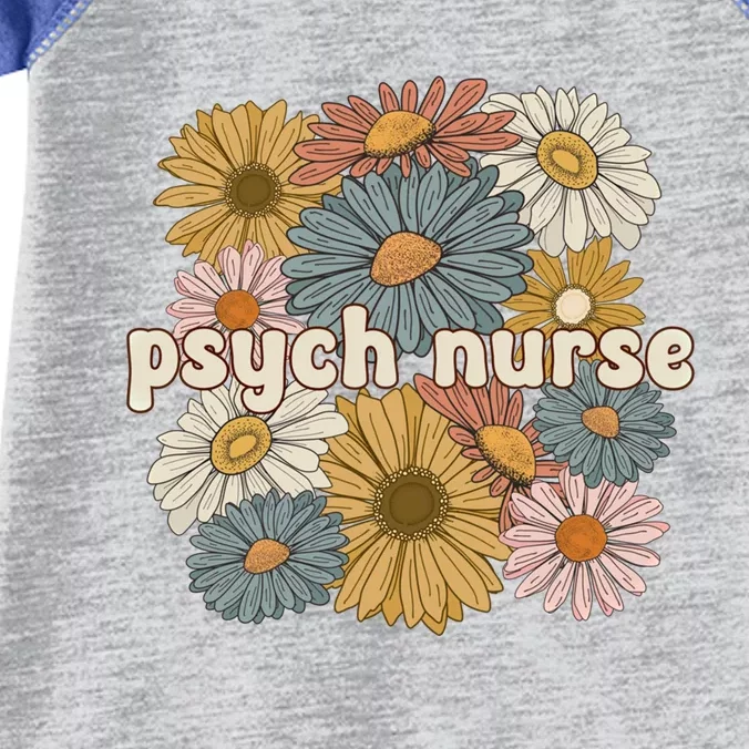 Groovy Psych Nurse Flowers Psychiatric Nursing Cute Gift Infant Baby Jersey Bodysuit