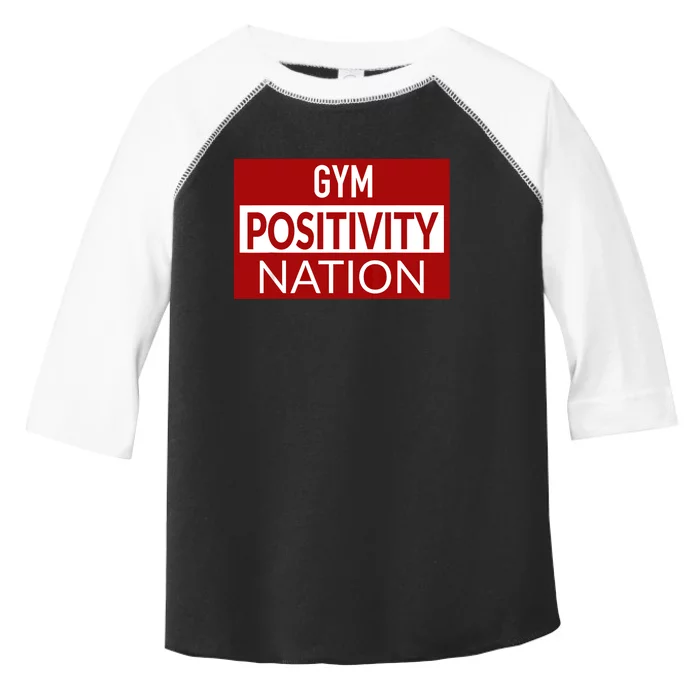 Gym positivity nation Toddler Fine Jersey T-Shirt