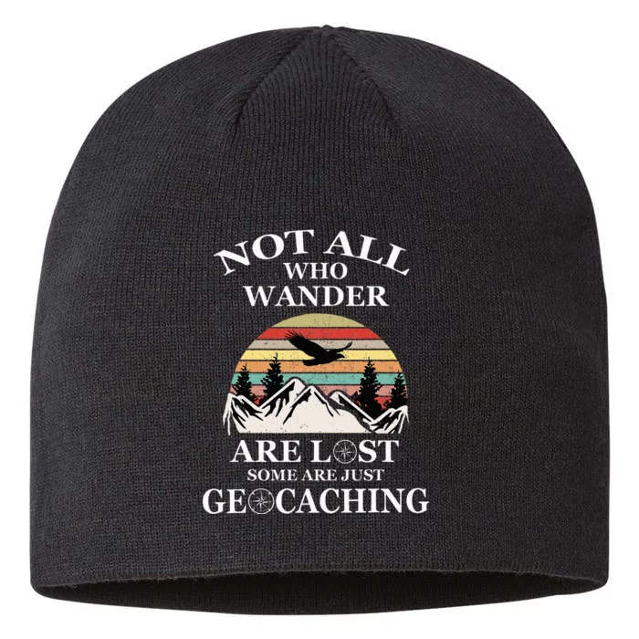 Geocaching Product Not All Who Wander Are Lost Geocacher 8 1/2in Sustainable Knit Beanie