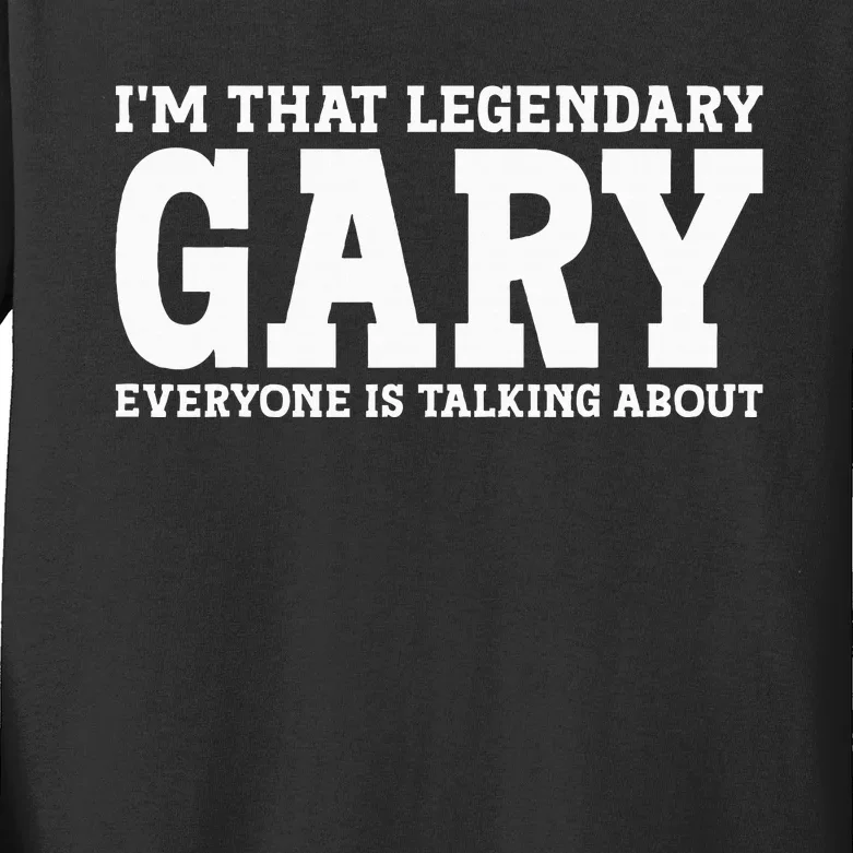 Gary Personal Name Funny Gary Kids Long Sleeve Shirt