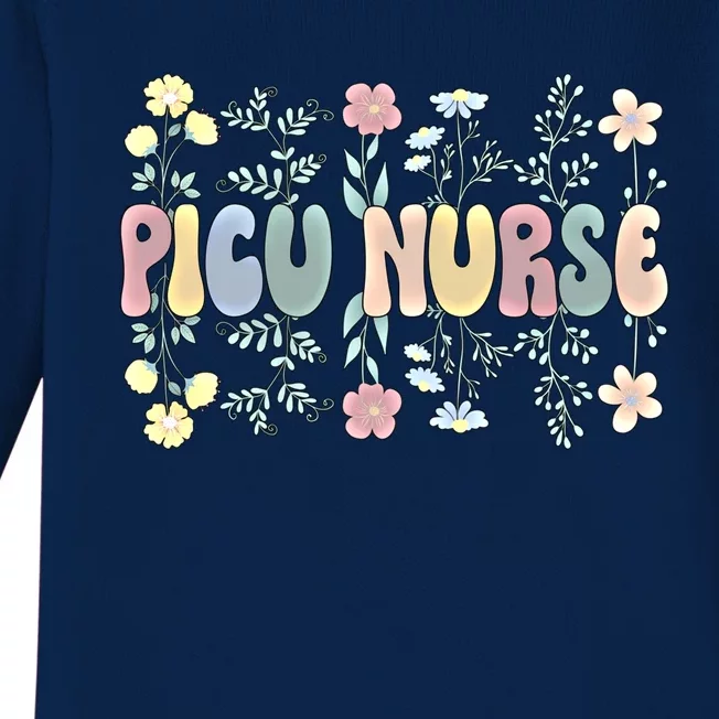 Groovy Picu Nurse Pediatric Intensive Care Unit Meaningful Gift Baby Long Sleeve Bodysuit