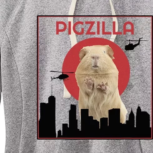 Guinea Pig Novelty Pigzilla Women's Fleece Hoodie