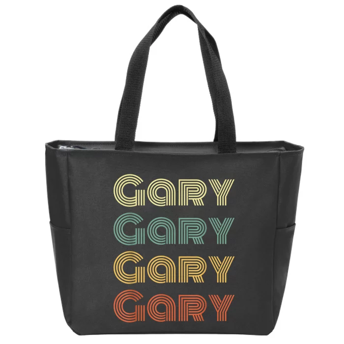 GARY Personalized Name Retro Vintage Gifts For GARY Zip Tote Bag