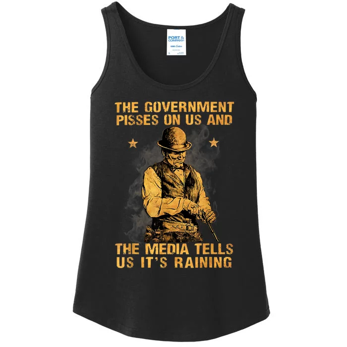 Government Pisses On Us And The Media Tell Us ItS Raining Ladies Essential Tank