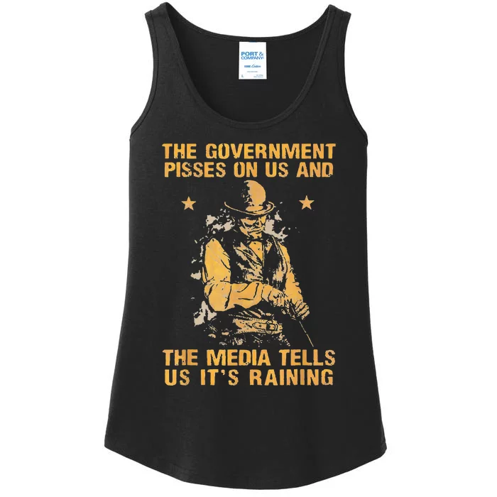 Government Pisses On Us And The Media Tell Us ItS Raining Ladies Essential Tank