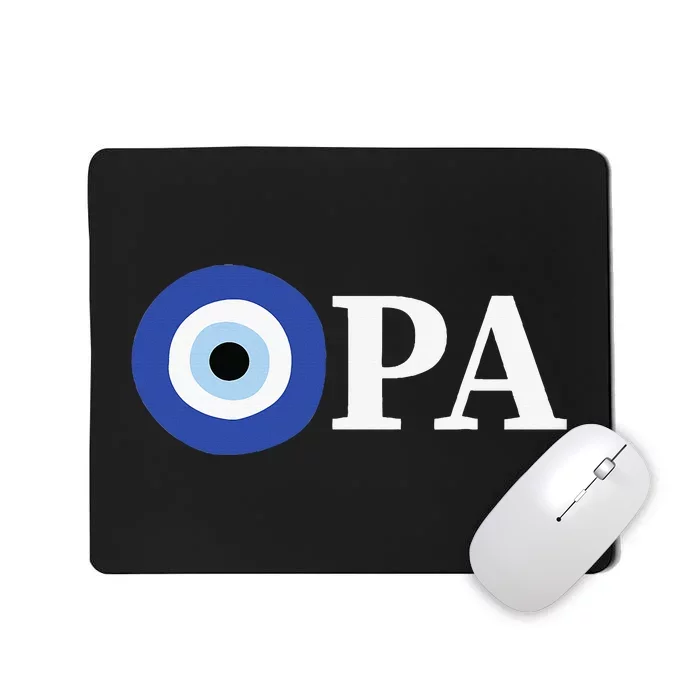 Greek Pride Opa Evil Eye Mousepad