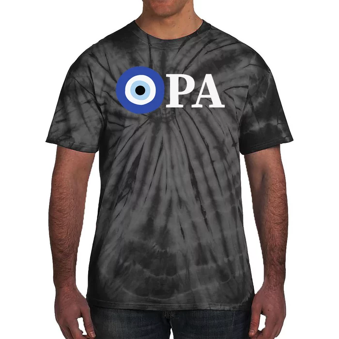 Greek Pride Opa Evil Eye Tie-Dye T-Shirt