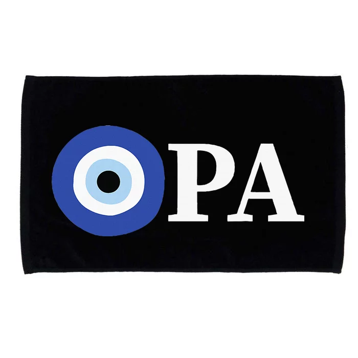 Greek Pride Opa Evil Eye Microfiber Hand Towel