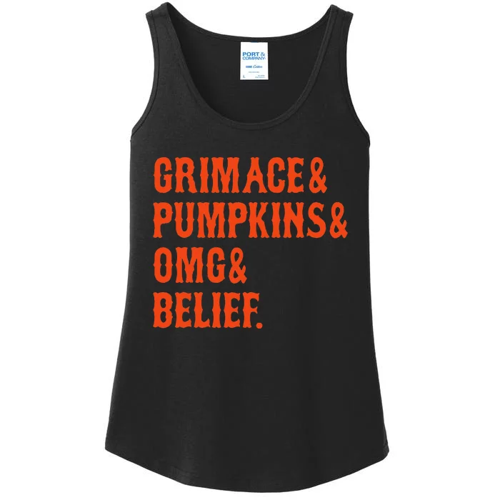 G.R.I.M.A.C.E & Pumpkins & Omg & Belief New York Omg Ladies Essential Tank