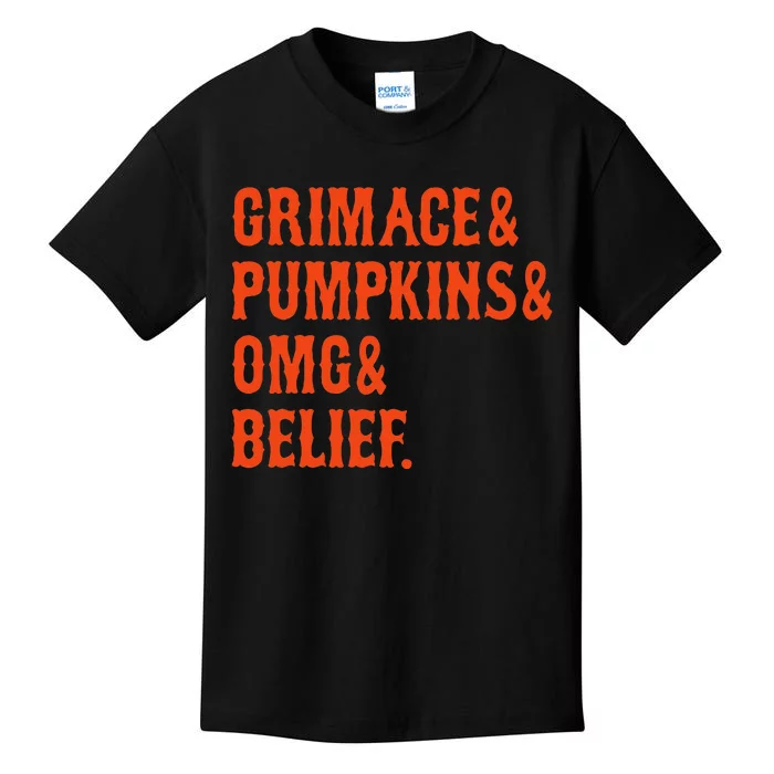 G.R.I.M.A.C.E & Pumpkins & Omg & Belief New York Omg Kids T-Shirt