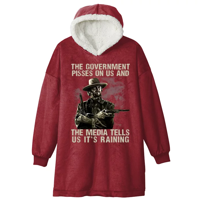 Government Pisses On Us And The Media Tell Us ItS Raining Hooded Wearable Blanket