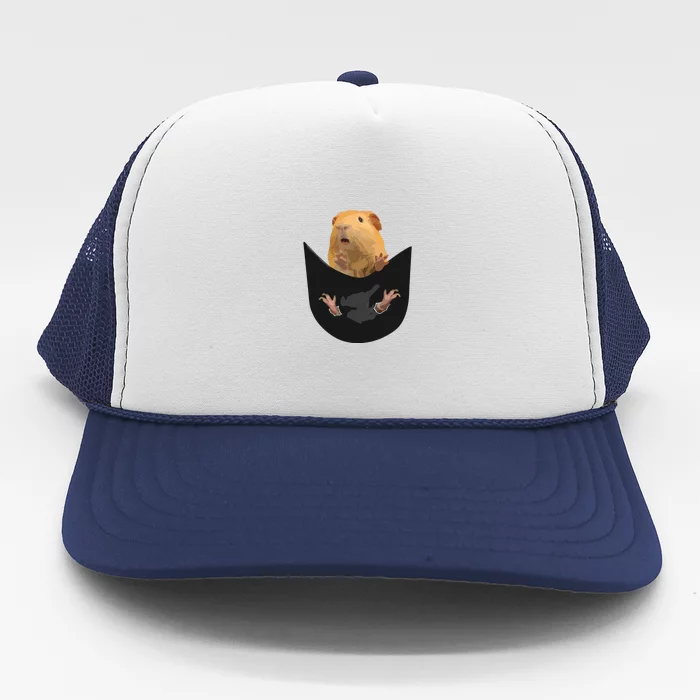 Guinea Pig Owner Cute Pocket Guinea Pig Trucker Hat