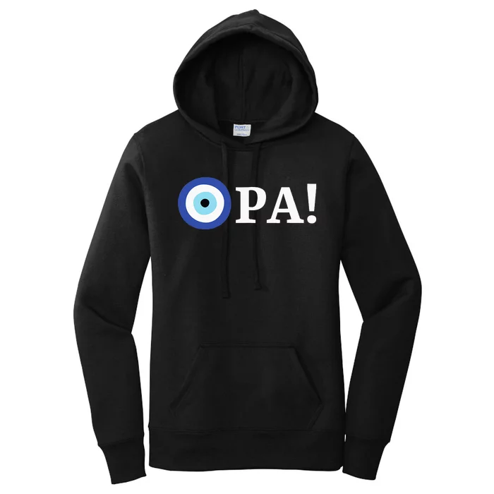 Greek Pride Opa Evil Eye Hellas Greece Gift Women's Pullover Hoodie