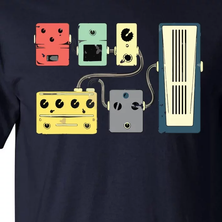 Guitar Player Pedal Board Guitarist Gifts Playing Guitars Tall T-Shirt