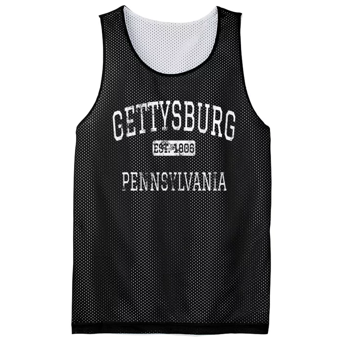 Gettysburg Pennsylvania Pa Vintage Mesh Reversible Basketball Jersey Tank