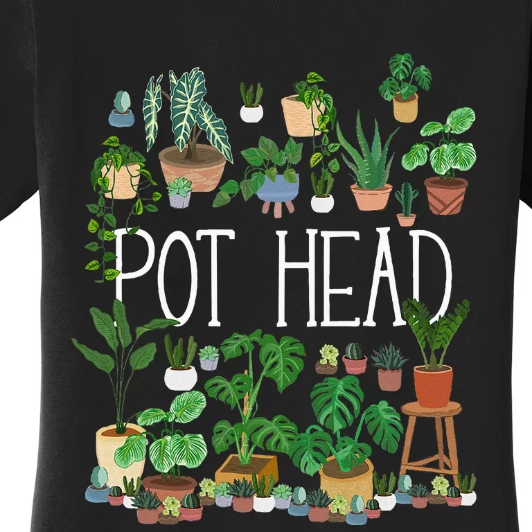 Gardening Potted Plant Lover Pot Head Gardener Garden Women's T-Shirt