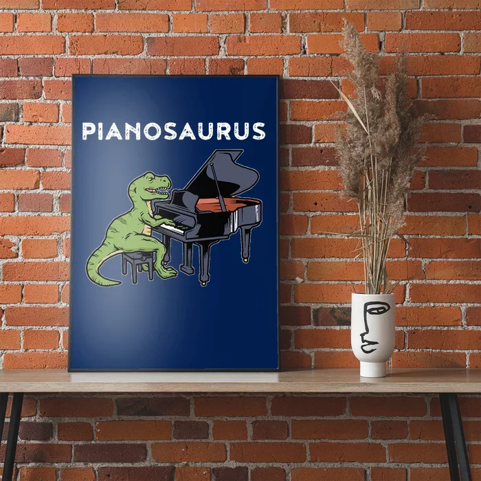 Grand Piano Pianist Gift Dinosaur Music Piano Poster