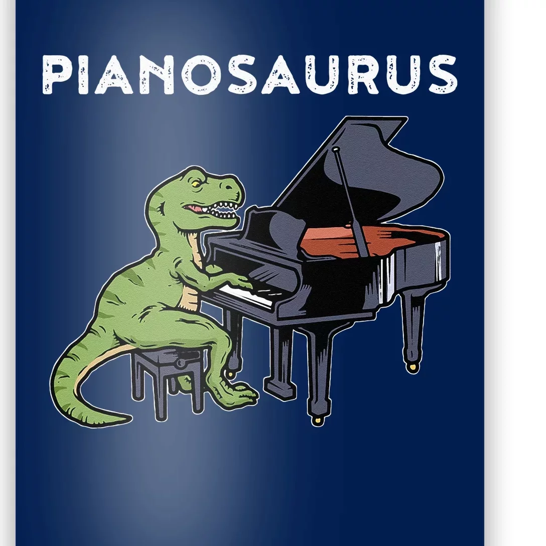 Grand Piano Pianist Gift Dinosaur Music Piano Poster