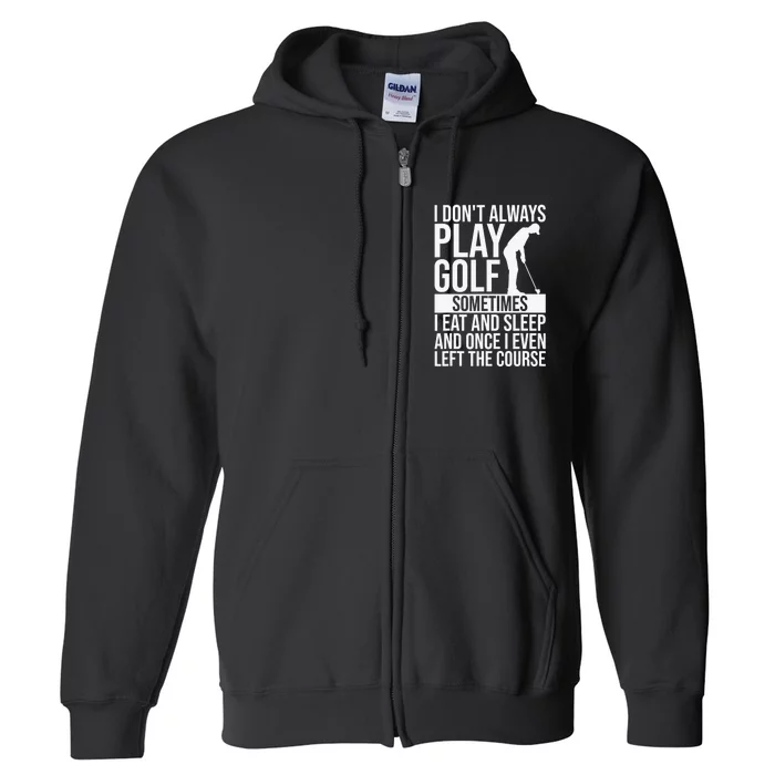 Golf Putter Par Golfer Birdie Golfing Bogey Eagle Gift Full Zip Hoodie