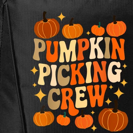 Groovy Pumpkin Picking Crew Matching Family Autumn City Backpack