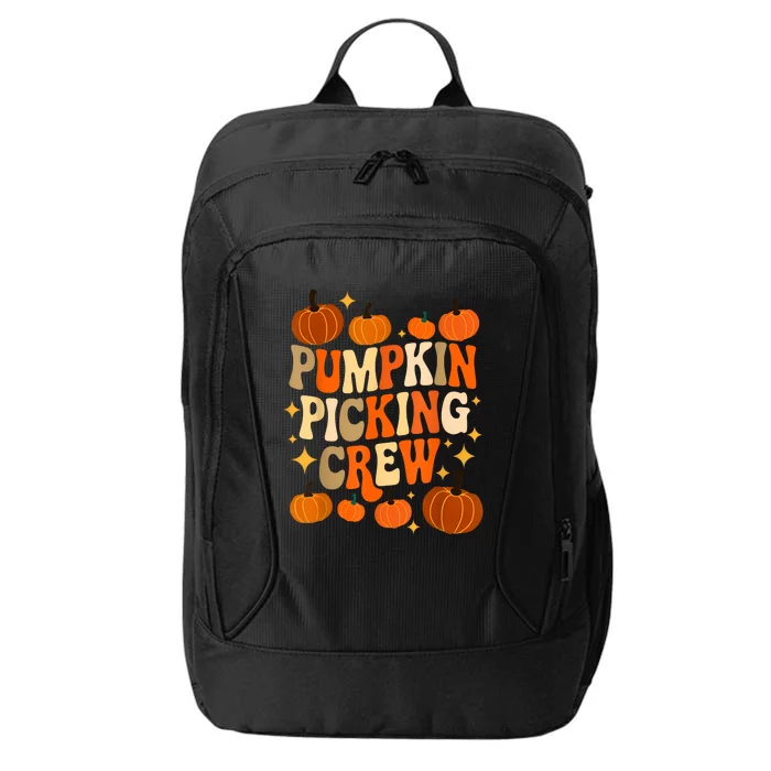 Groovy Pumpkin Picking Crew Matching Family Autumn City Backpack