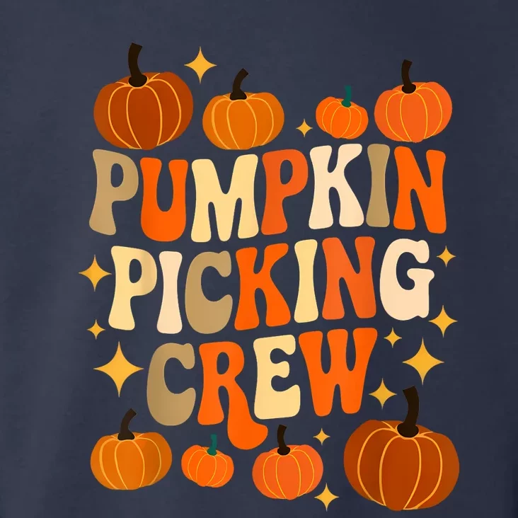 Groovy Pumpkin Picking Crew Matching Family Autumn Toddler Hoodie