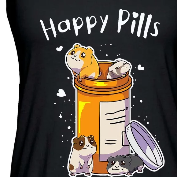 Guinea Pigs Pills Anime Cute Ladies Essential Flowy Tank