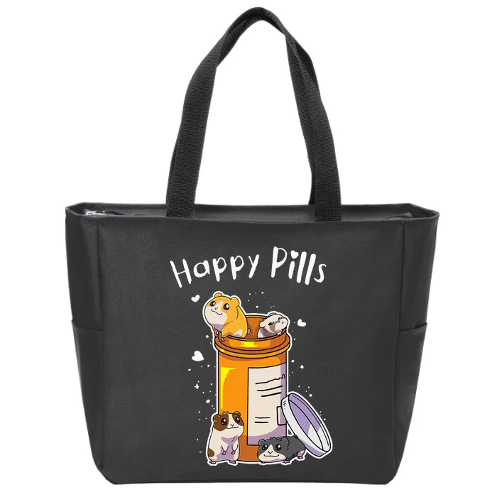 Guinea Pigs Pills Anime Cute Zip Tote Bag