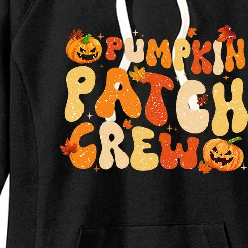 Groovy Pumpkin Patch Crew Pumpkin Patch Crew Fall Halloween Women's Fleece Hoodie